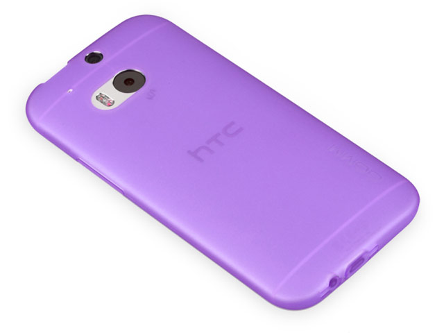 Чехол GGMM Pure Case для HTC new One (HTC M8) (фиолетовый, гелевый)