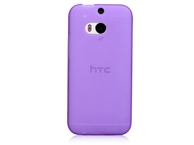 Чехол GGMM Pure Case для HTC new One (HTC M8) (фиолетовый, гелевый)