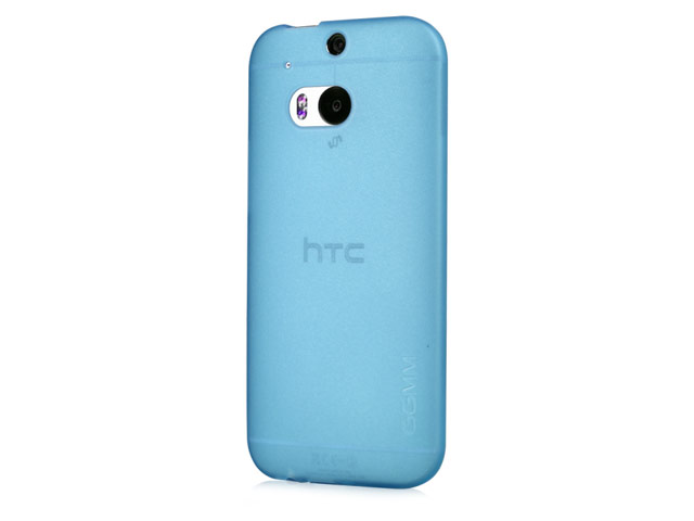 Чехол GGMM Pure Case для HTC new One (HTC M8) (голубой, гелевый)