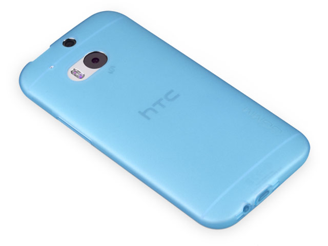 Чехол GGMM Pure Case для HTC new One (HTC M8) (голубой, гелевый)