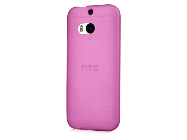 Чехол GGMM Pure Case для HTC new One (HTC M8) (розовый, гелевый)