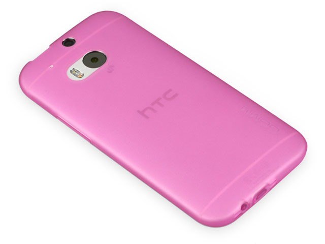 Чехол GGMM Pure Case для HTC new One (HTC M8) (розовый, гелевый)