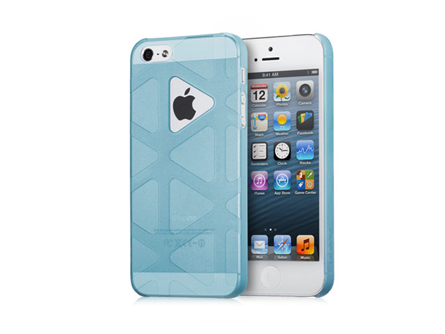 Чехол GGMM Play Case для Apple iPhone 5/5S (голубой, пластиковый)