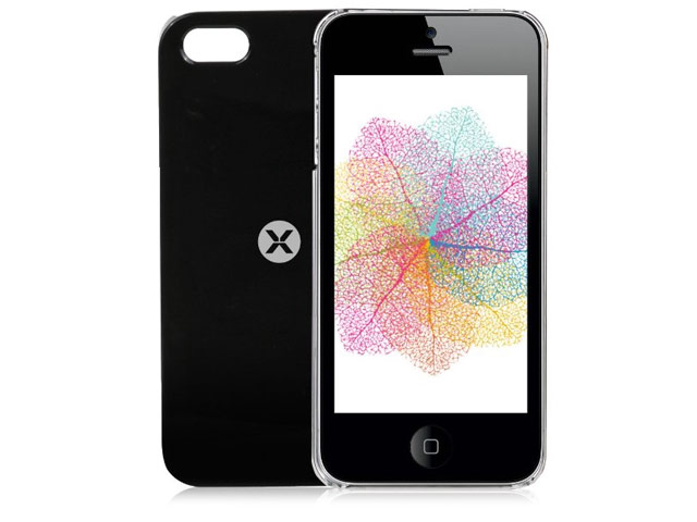 Чехол Dexim Tenacious Shell для Apple iPhone 5/5S (черный, пластиковый)