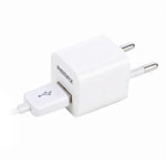 Зарядное устройство Remax USB Charger универсальное (сетевое, 1A, белое)