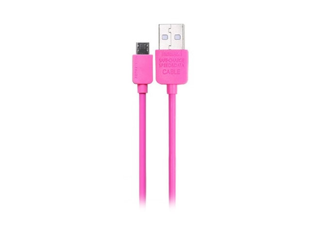 USB-кабель Remax Light Speed series cable (microUSB, 1 м, розовый)