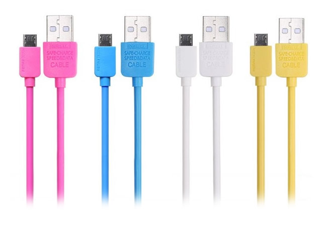 USB-кабель Remax Light Speed series cable (microUSB, 1 м, розовый)