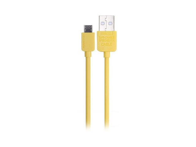 USB-кабель Remax Light Speed series cable (microUSB, 1 м, желтый)