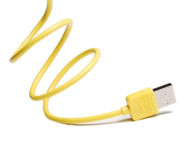 USB-кабель Remax Light Speed series cable (microUSB, 1 м, желтый)