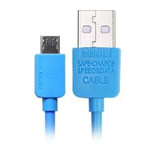 USB-кабель Remax Light Speed series cable (microUSB, 1 м, голубой)