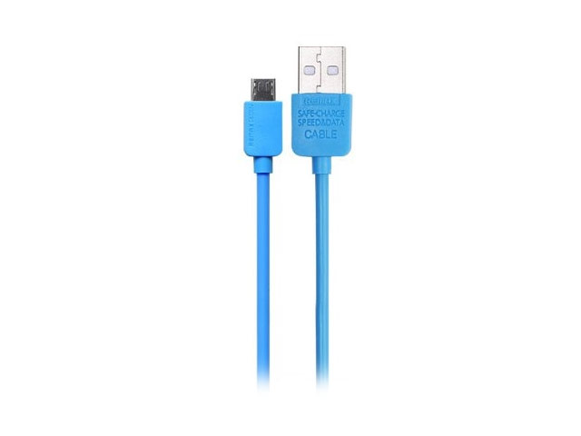 USB-кабель Remax Light Speed series cable (microUSB, 1 м, голубой)