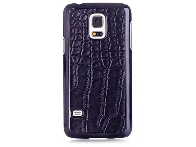 Чехол Yotrix CrocodileCase для Samsung Galaxy S5 mini SM-G800 (черный, кожаный)