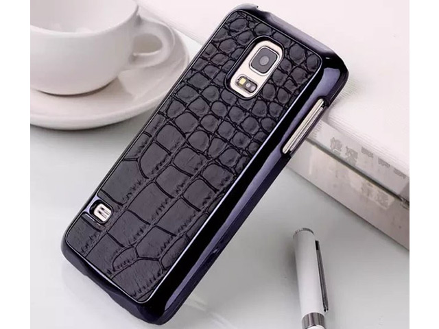 Чехол Yotrix CrocodileCase для Samsung Galaxy S5 mini SM-G800 (черный, кожаный)
