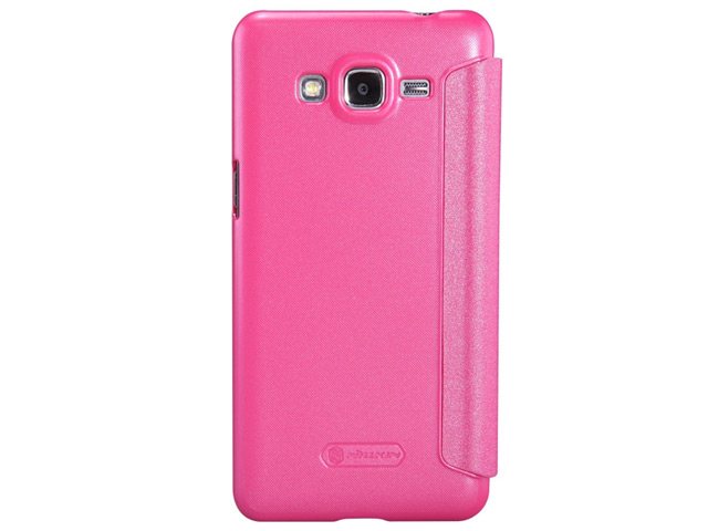 Чехол Nillkin Sparkle Leather Case для Samsung Galaxy Grand Prime G5308W (розовый, кожаный)