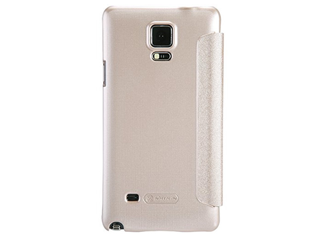 Чехол Nillkin Sparkle Leather Case для Samsung Galaxy Note 4 N910 (золотистый, кожаный)