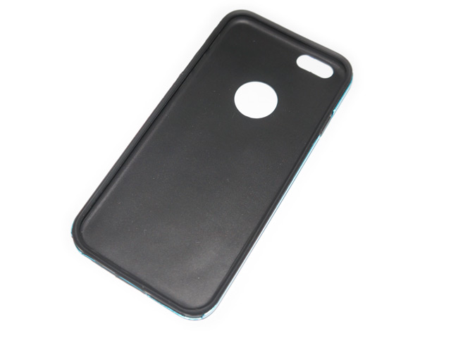 Чехол Yotrix MetalCase Silicone для Apple iPhone 6 (черный, алюминиевый)