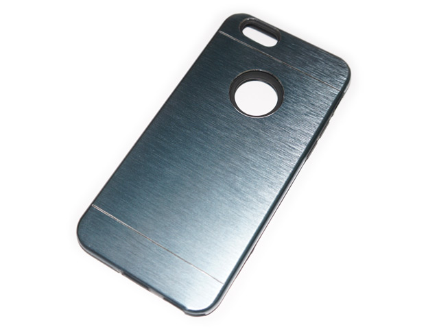 Чехол Yotrix MetalCase Silicone для Apple iPhone 6 (темно-серый, алюминиевый)