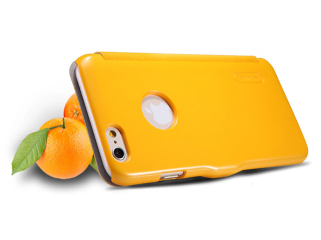 Чехол Nillkin Fresh Series Leather case для Apple iPhone 6 plus (желтый, кожаный)