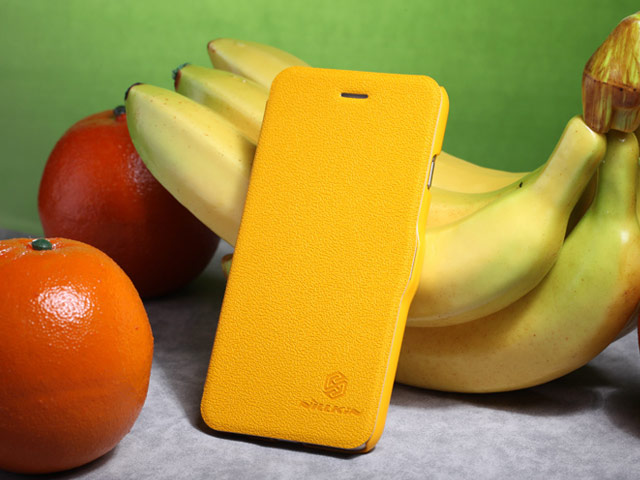 Чехол Nillkin Fresh Series Leather case для Apple iPhone 6 plus (желтый, кожаный)