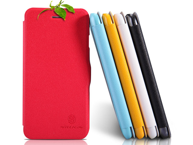 Чехол Nillkin Fresh Series Leather case для Apple iPhone 6 plus (голубой, кожаный)