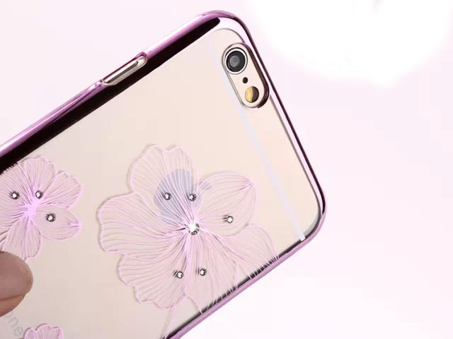 Чехол Comma Crystal Flora для Apple iPhone 6 (золотистый, пластиковый)