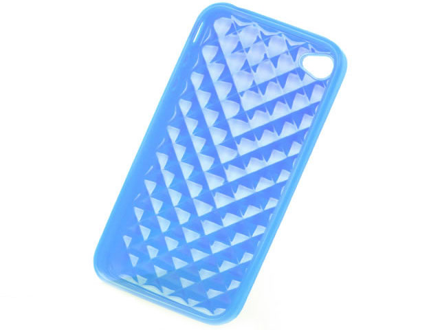Чехол Momax i-Crystal Case 2 для Apple iPhone 4 (голубой)