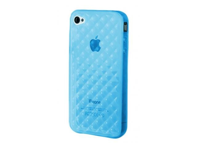 Чехол Momax i-Crystal Case 2 для Apple iPhone 4 (голубой)