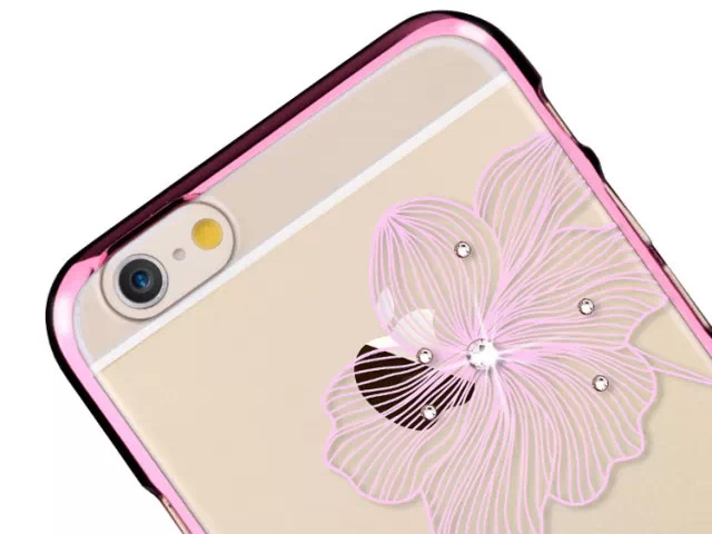 Чехол Comma Crystal Flora для Apple iPhone 6 plus (серебристый, пластиковый)