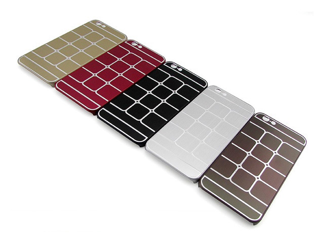 Чехол Yotrix MetalCase Matrix для Apple iPhone 6 (темно-коричневый, алюминиевый)