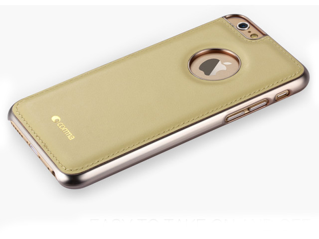 Чехол Comma Icon case для Apple iPhone 6 (золотистый, кожаный)