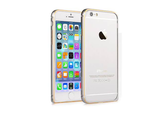 Чехол Comma Aluminum Bumper для Apple iPhone 6 (серебристый, алюминиевый)