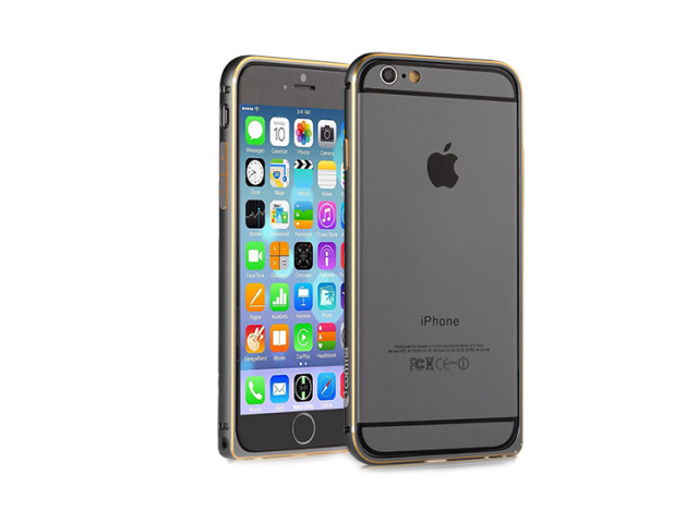 Чехол Comma Aluminum Bumper для Apple iPhone 6 (темно-серый, алюминиевый)