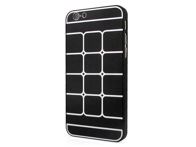 Чехол Yotrix MetalCase Matrix для Apple iPhone 6 (черный, алюминиевый)