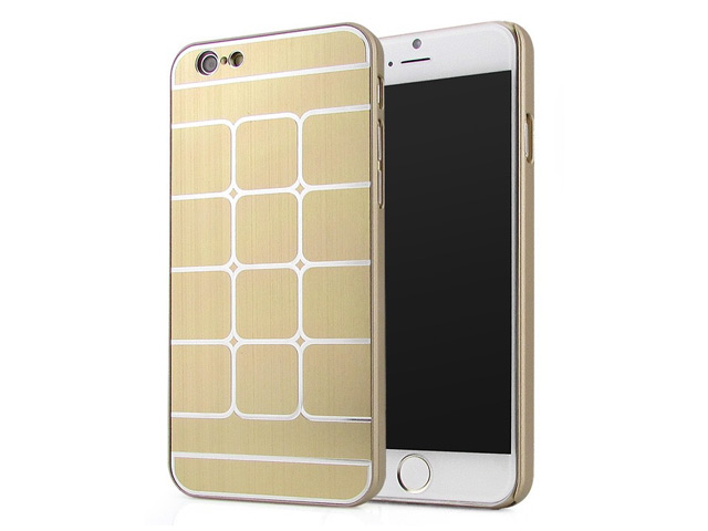 Чехол Yotrix MetalCase Matrix для Apple iPhone 6 (золотистый, алюминиевый)
