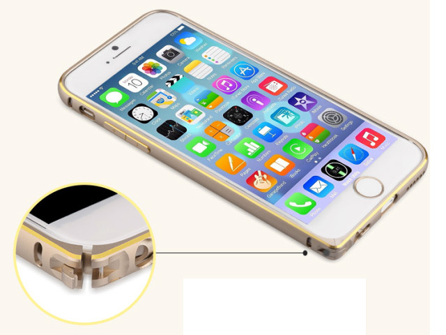 Чехол Comma Aluminum Bumper для Apple iPhone 6 (золотистый, алюминиевый)