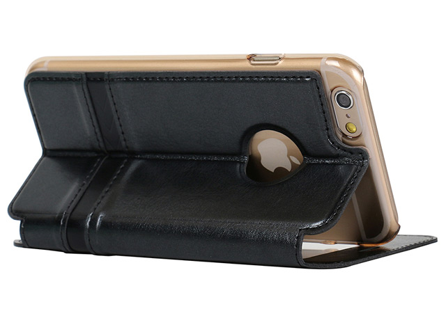Чехол USAMS Merry Series для Apple iPhone 6 (черный, кожаный)