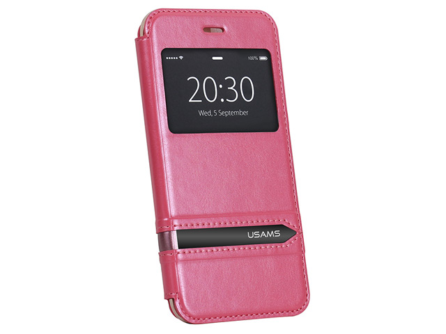 Чехол USAMS Merry Series для Apple iPhone 6 (розовый, кожаный)