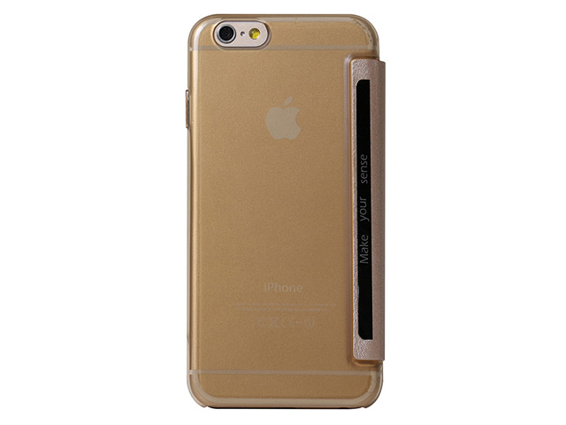 Чехол USAMS Viva Series для Apple iPhone 6 (золотистый, кожаный)