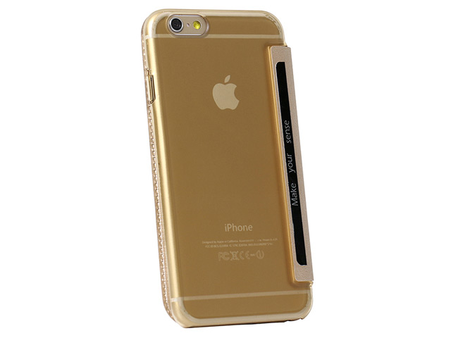 Чехол USAMS Viva Series для Apple iPhone 6 (золотистый, кожаный)
