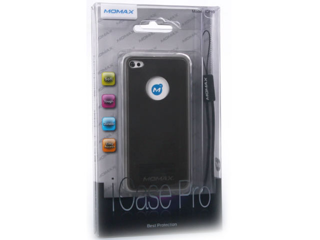 Чехол Momax iCase Pro для Apple iPhone 4 (черный)