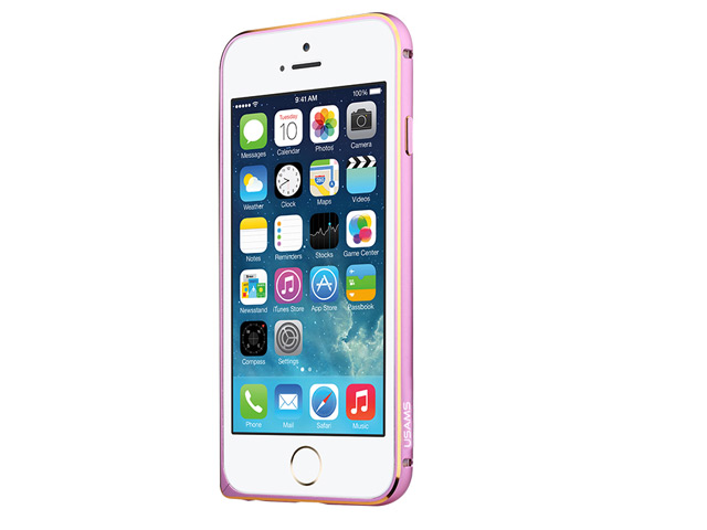 Чехол USAMS Arco Series для Apple iPhone 6 (розовый, алюминиевый)