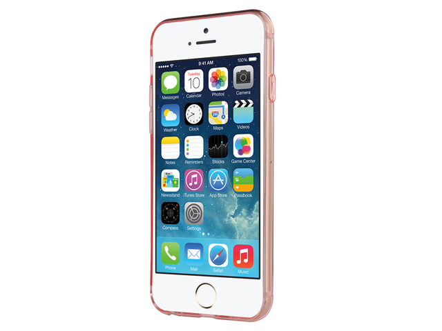 Чехол USAMS Gelin Series для Apple iPhone 6 (розовый полупрозрачный, гелевый)