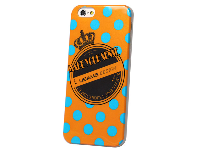 Чехол USAMS Crown Series для Apple iPhone 6 (оранжевый, пластиковый)