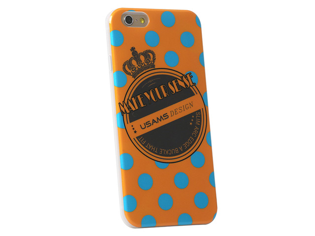 Чехол USAMS Crown Series для Apple iPhone 6 (оранжевый, пластиковый)