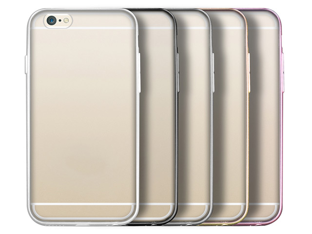 Чехол USAMS Slim Series для Apple iPhone 6 (серебристый, пластиковый)