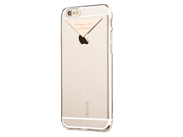 Чехол USAMS Dazzle Series для Apple iPhone 6 (розовый полупрозрачный, гелевый)