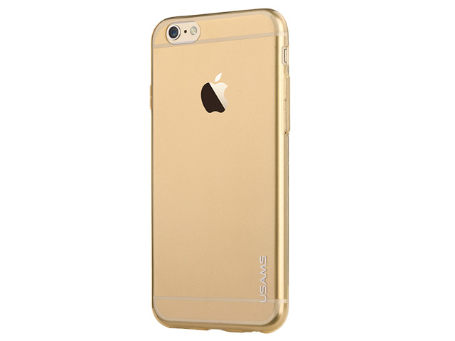 Чехол USAMS Primary Series для Apple iPhone 6 (золотистый полупрозрачный, гелевый)