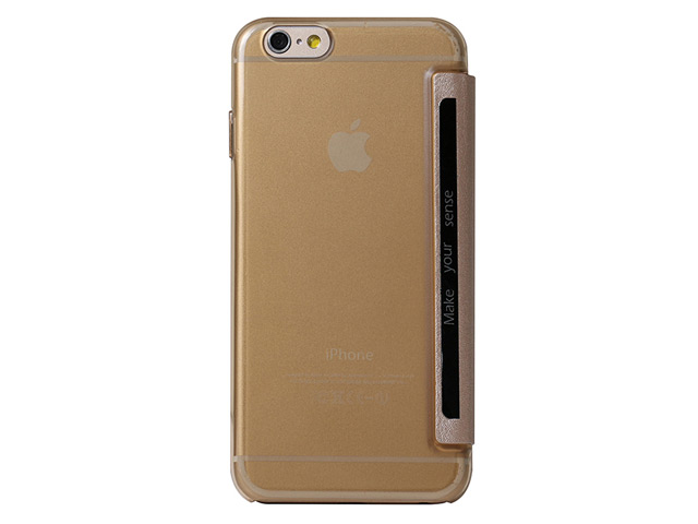 Чехол USAMS Viva Series для Apple iPhone 6 plus (золотистый, кожаный)