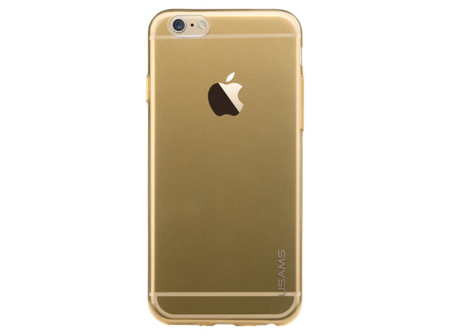Чехол USAMS Primary Series для Apple iPhone 6 plus (золотистый полупрозрачный, гелевый)