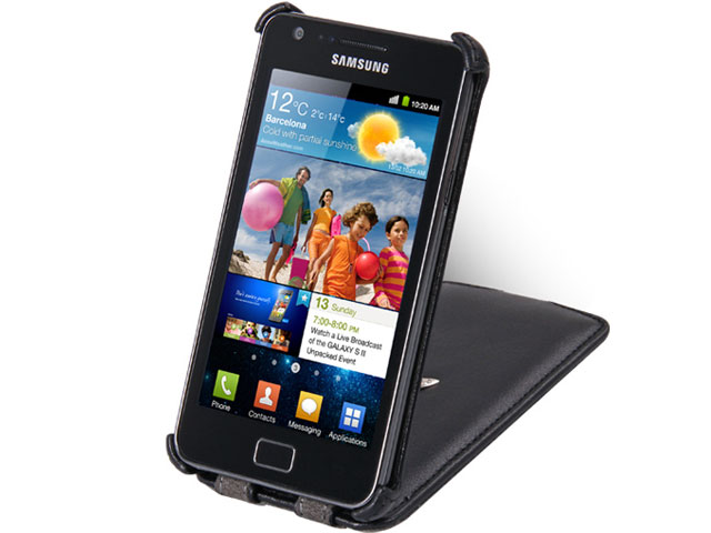 Чехол Momax The Core GM для Samsung Galaxy S2 i9100 (черный, кожанный)